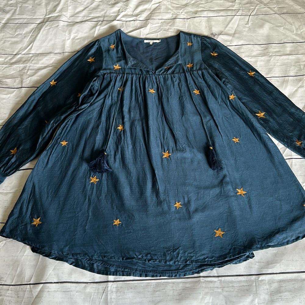 Tularosa Mini Swing Long Sleeved Star Dress